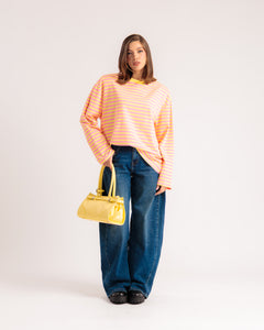Maglia righe con spalline - H12771