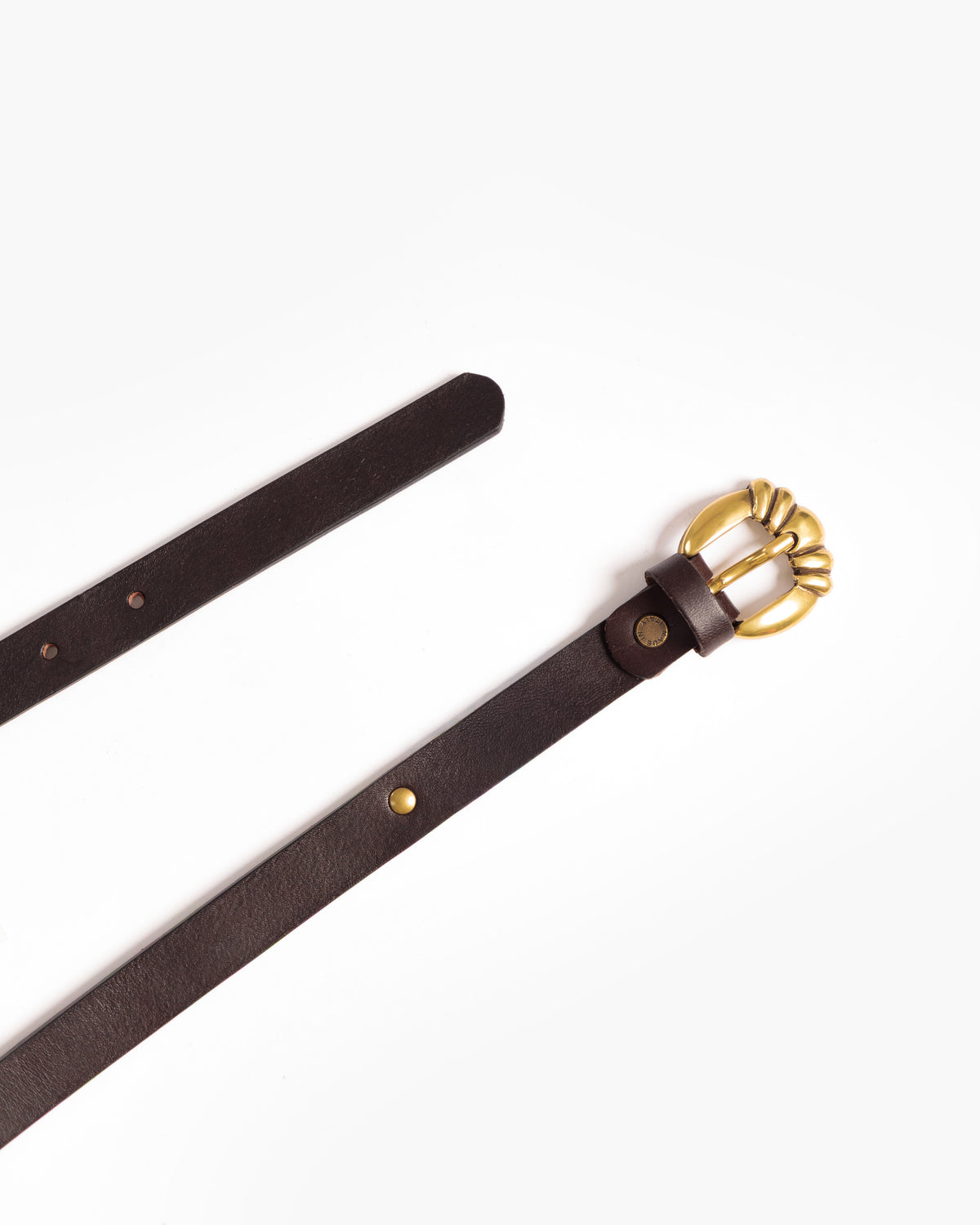 Ceinture en cuir marron - 01/30