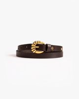 Ceinture en cuir marron - 01/30