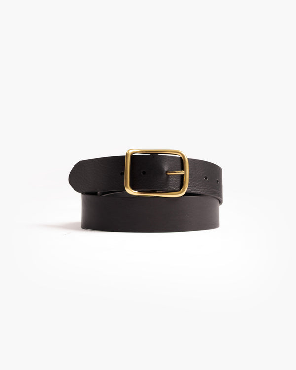 Ceinture en cuir marron foncé - 2710/40
