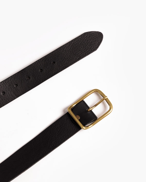 Ceinture en cuir marron foncé - 2710/40