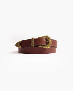 Ceinture en cuir couleur cognac - 2553/30
