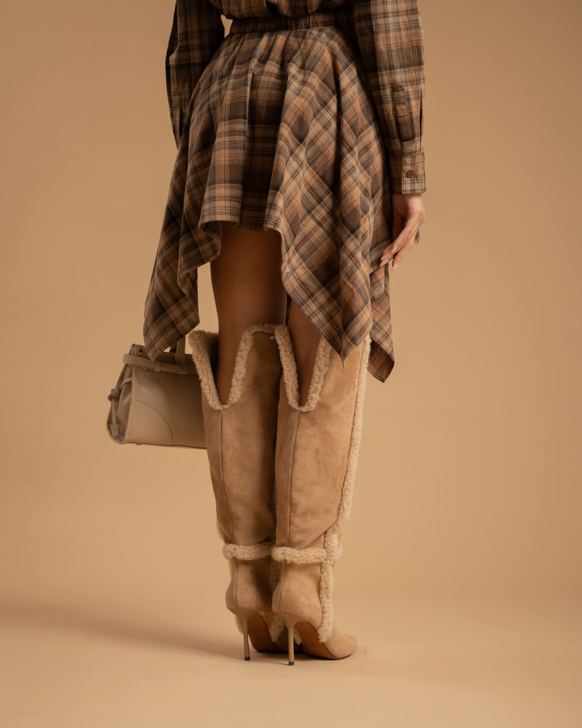 Coord-set tartan BEIGE - 5839