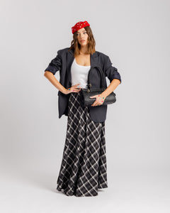 Gonna lunga tartan NERA - 1156