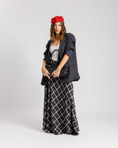 Gonna lunga tartan NERA - 1156