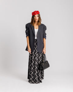 Gonna lunga tartan NERA - 1156