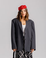 Blazer con spallina GRIGIO FUMO - 3151-3