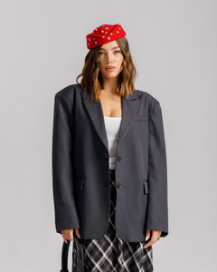 Blazer con spallina GRIGIO FUMO - 3151-3
