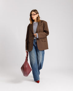 Blazer con spallina MARRONE - 3151-3