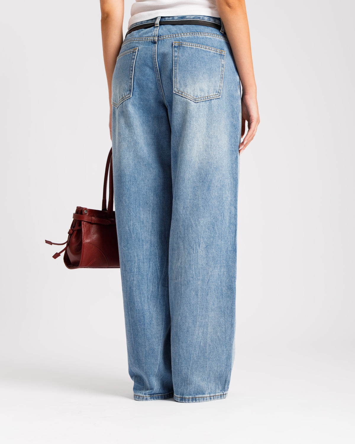 Jeans vita bassa con bordino - P16150