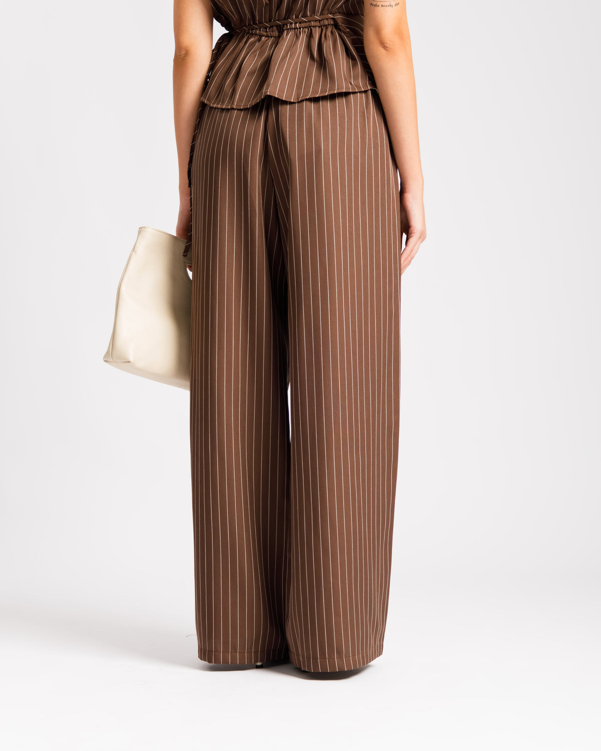 Coord-set gessato MARRONE - 9702