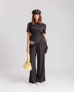 Coord-set gessato NERO - 9702