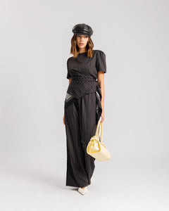Coord-set gessato NERO - 9702