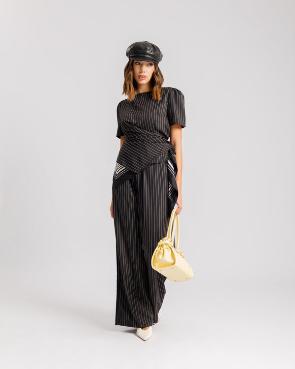 Coord-set gessato NERO - 9702
