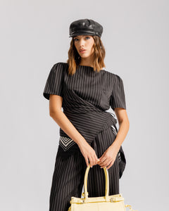 Coord-set gessato NERO - 9702