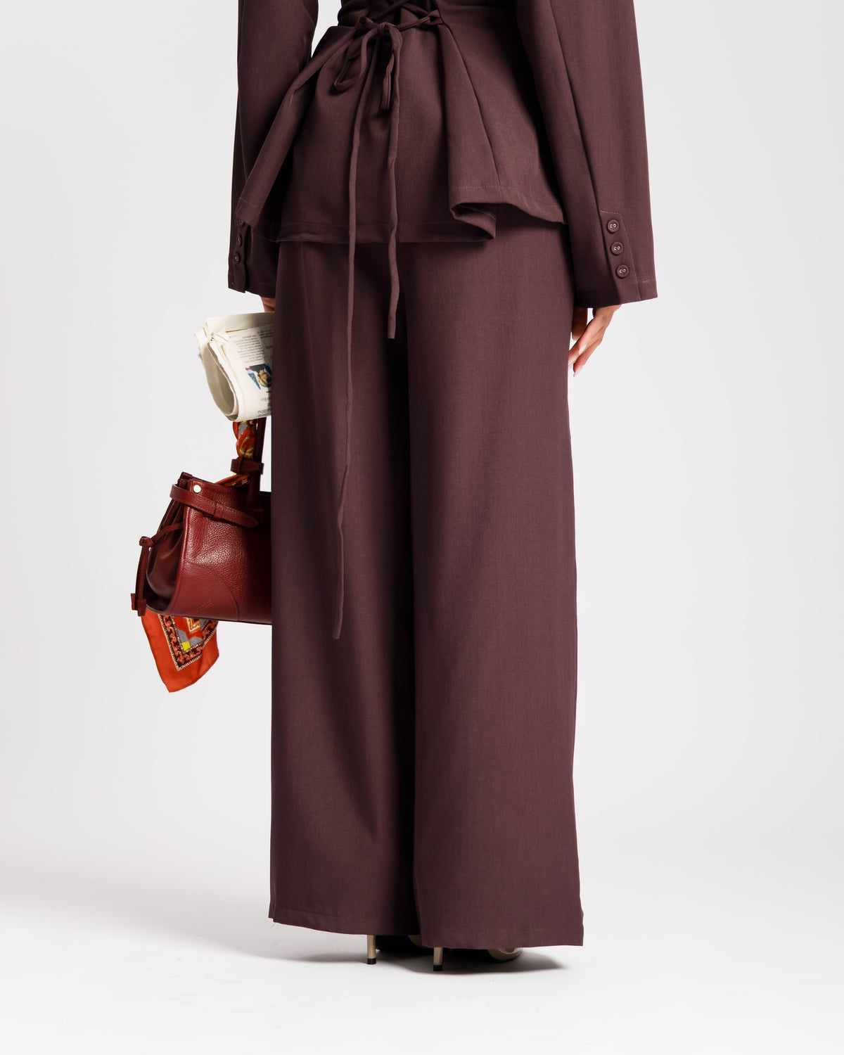Coord-set con camicia PRUGNA - PF580