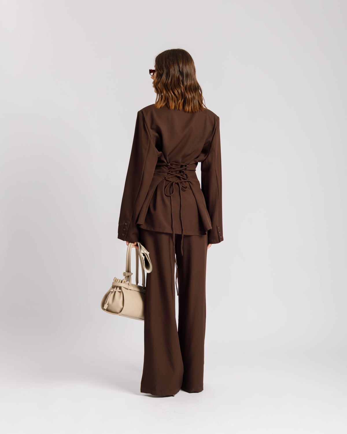 Coord-set con camicia MARRONE - PF580