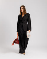 Coord-set con camicia NERO - PF580