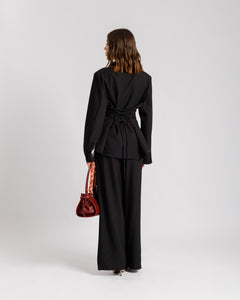 Coord-set con camicia NERO - PF580