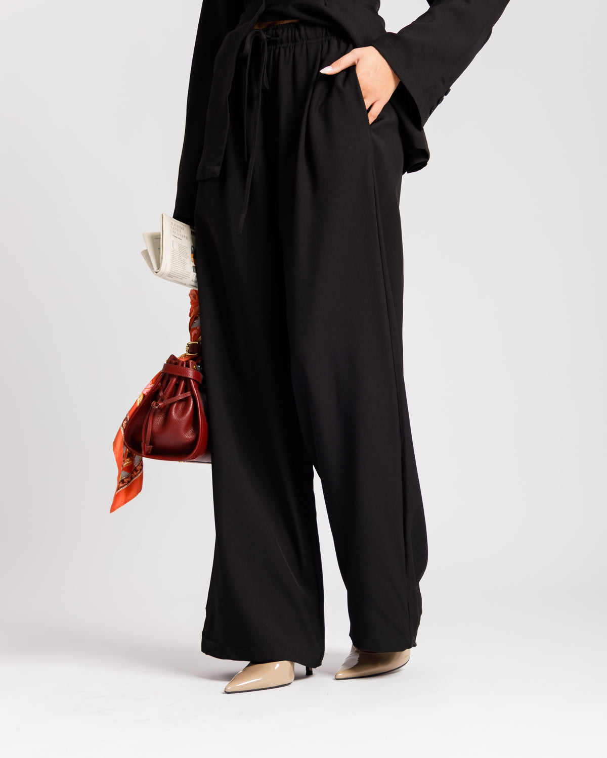 Coord-set con camicia NERO - PF580