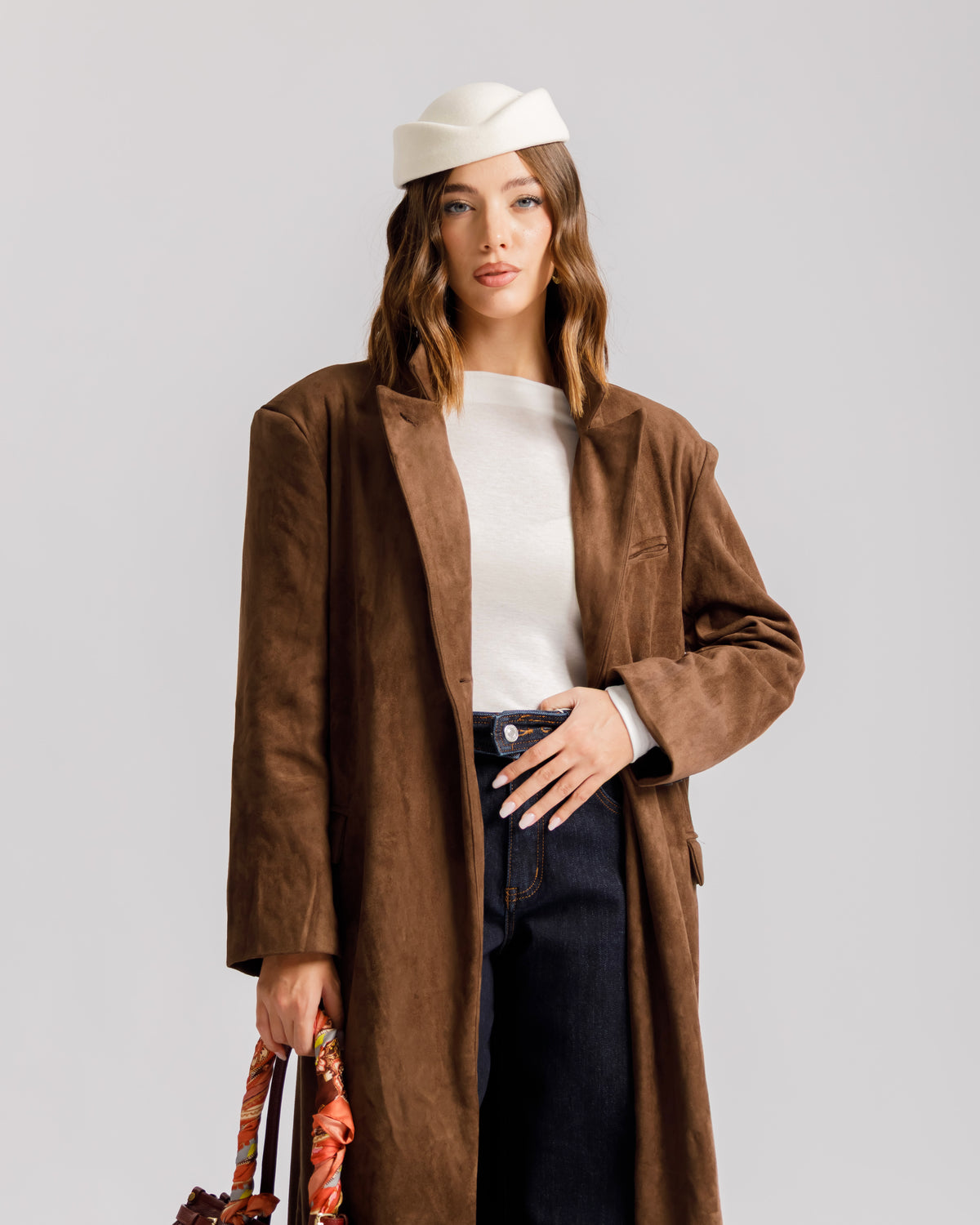 Cappotto in simil suede - 1651