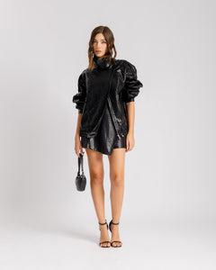 Bomber collo alto NERO - CV2216