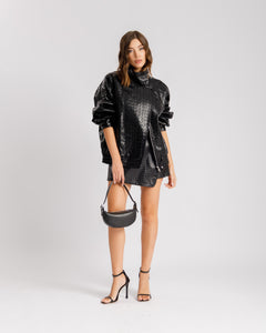 Bomber collo alto NERO - CV2216