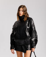 Bomber collo alto NERO - CV2216