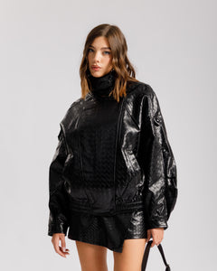 Bomber collo alto NERO - CV2216