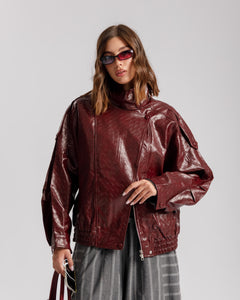 Bomber collo alto BORDEAUX - CV2216