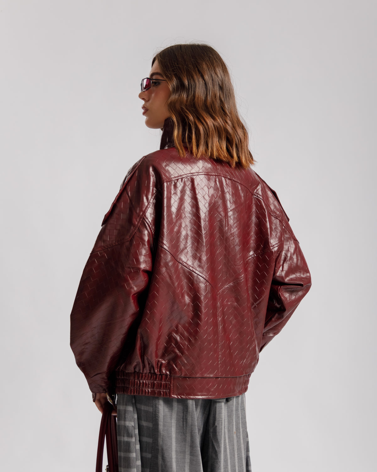 Bomber collo alto BORDEAUX - CV2216