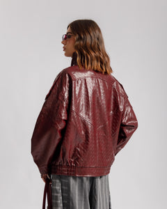 Bomber collo alto BORDEAUX - CV2216