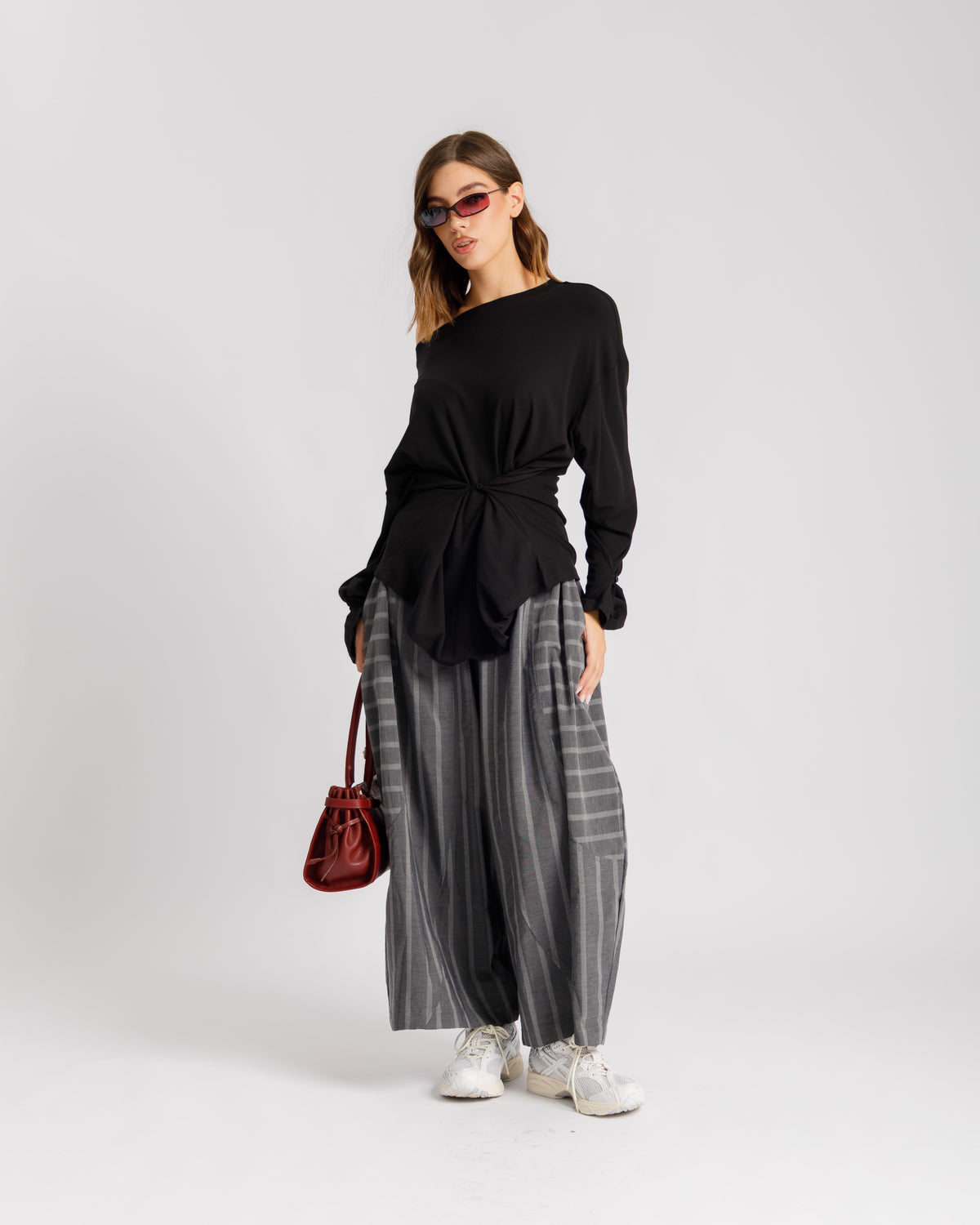 Maglia in cotone con bottone - H15903