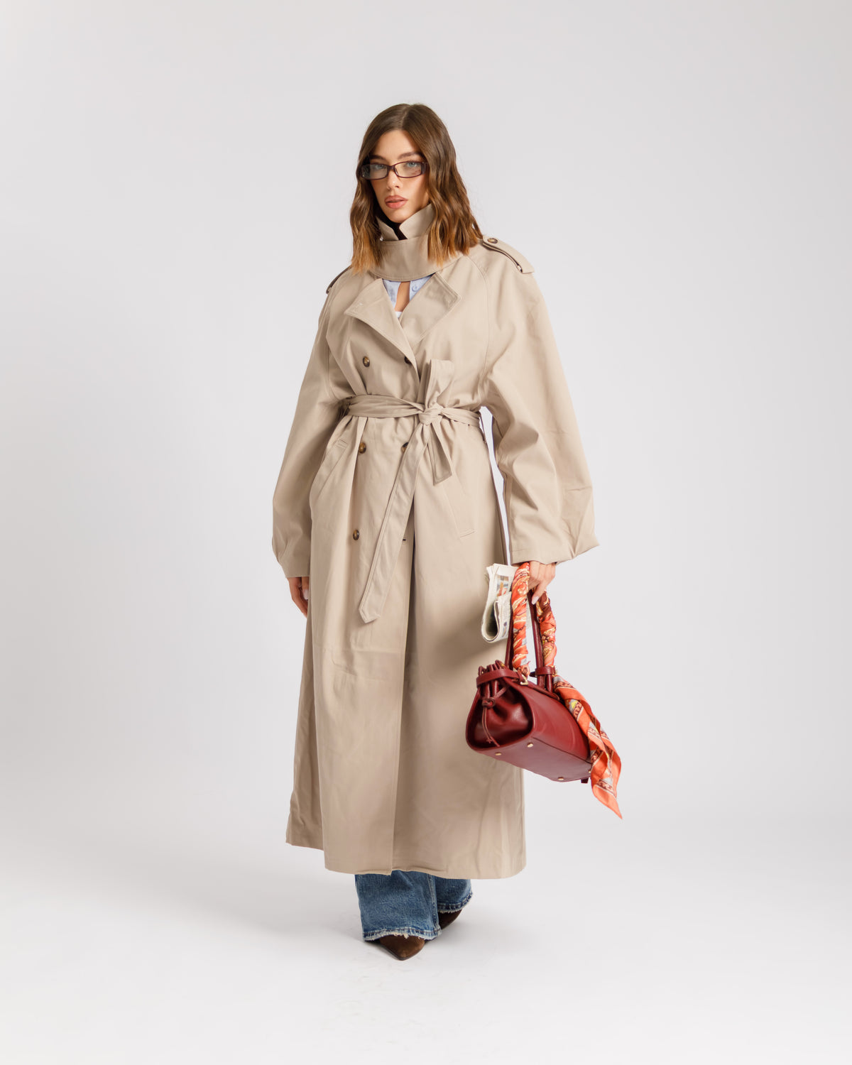 Trench oversize BEIGE - 3186