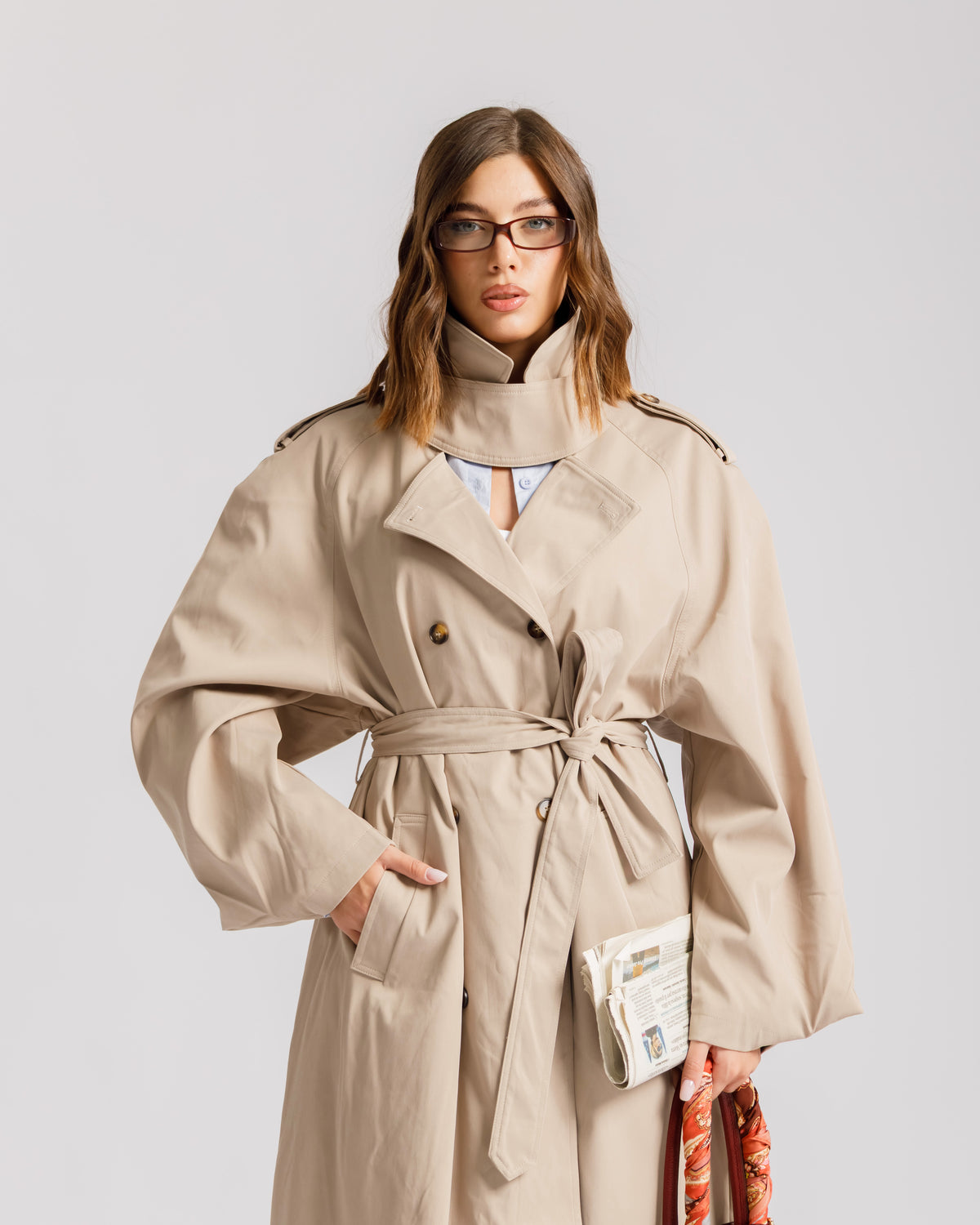 Trench oversize BEIGE - 3186