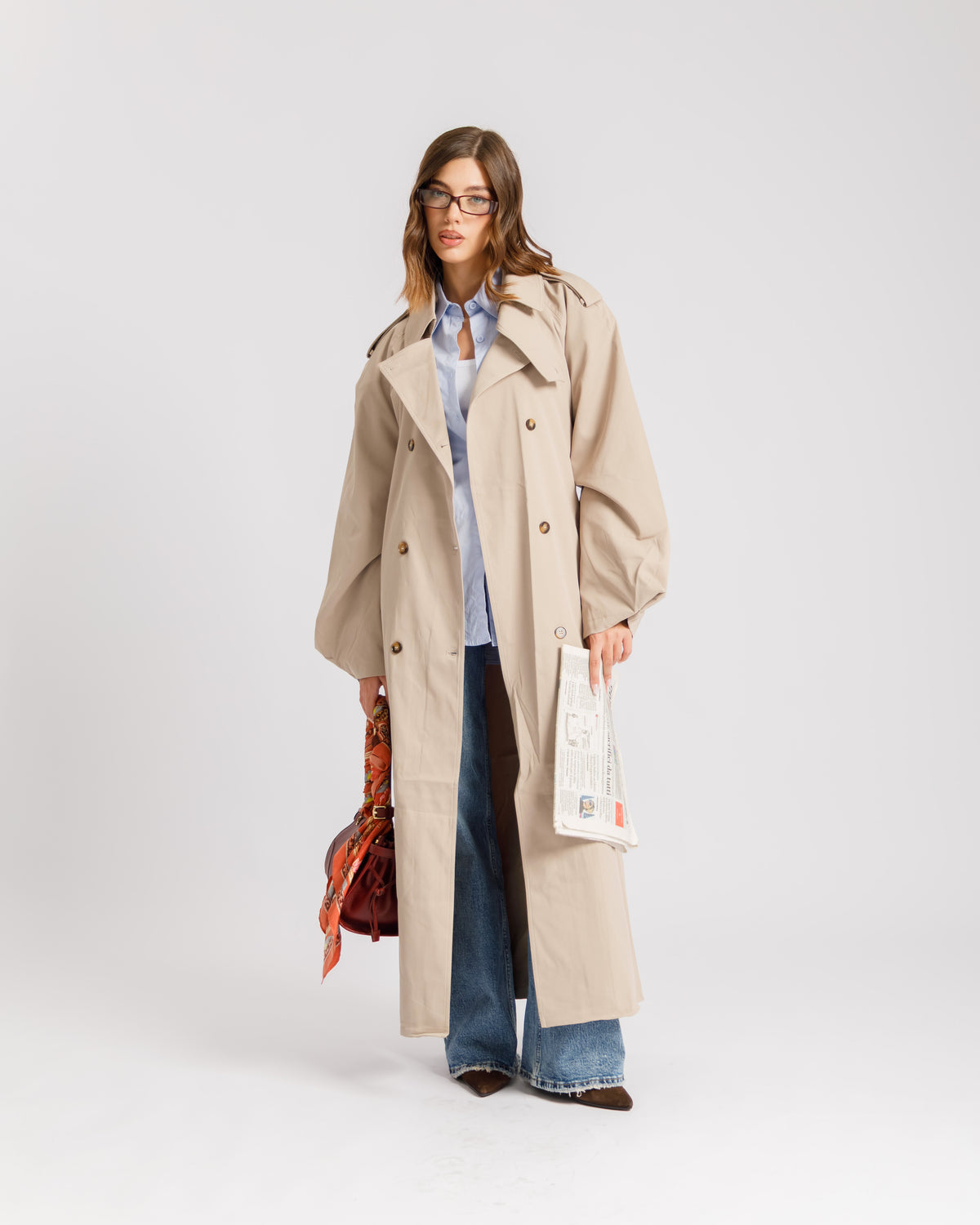 Trench oversize BEIGE - 3186