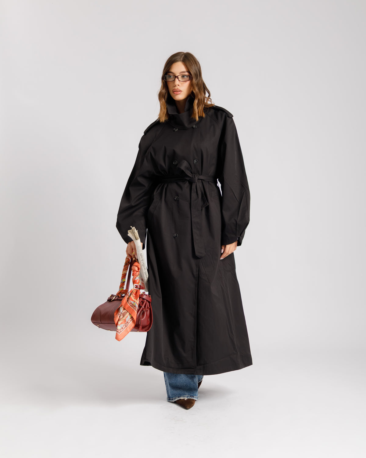 Trench oversize NERO - 3186