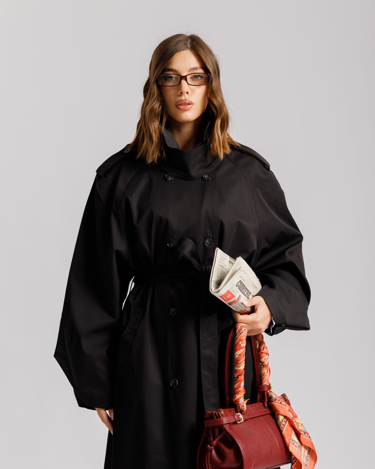 Trench oversize NERO - 3186