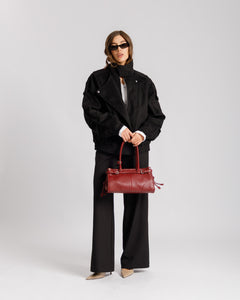 Bomber simil-suede NERO - CV2215