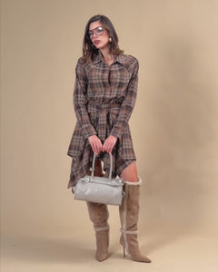 Coord-set tartan BEIGE - 5839