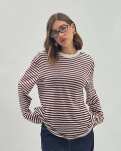 Maglia a righe in cotone - H16188