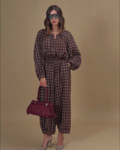 Pantaloni ballon tartan - 2994