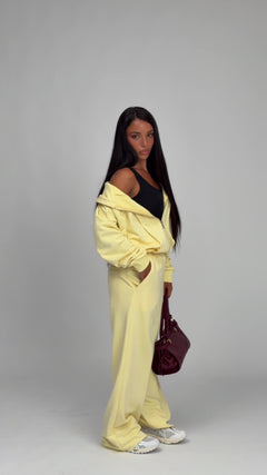 Felpa con zip e riprese Althèa - C139SLCG