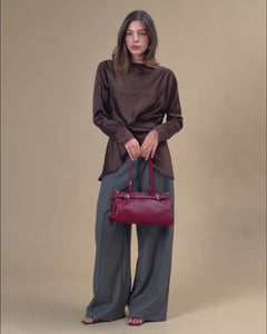 Pantaloni palazzo con taschini -  9727
