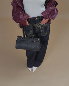 Jeans ampi con ricami - H5927
