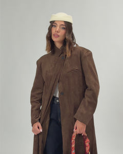 Cappotto in simil suede - 1651