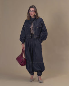 Jeans ballon con fibbie - 71635