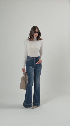 Jeans flare blu - S005