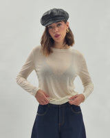Maglia in lyocell con microfiori - CHF9033