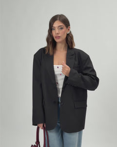 Blazer con spallina NERO - 3151-3